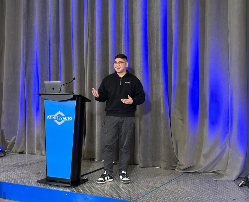 Damian On Stage At Princess Auto